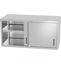 HENDI Wandkast | ProfiLine | RVS | Schuifdeuren | Incl. Wandbevestiging | 1000x300x600(h)mm