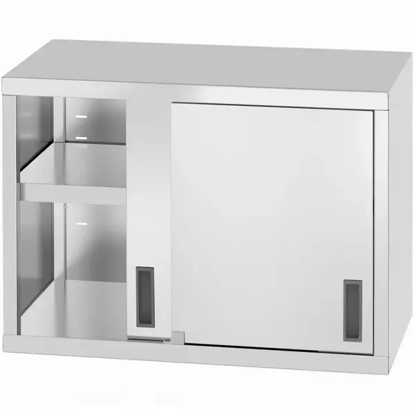 Wandkast | ProfiLine | RVS | Schuifdeuren | Diepte 400 | Hoogte 600 | Breedte 800-1200 | Incl. Wandbevestiging
