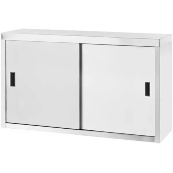 Wandkast | ProfiLine | RVS | Schuifdeuren | Diepte 400 | Hoogte 600 | Breedte 800-1200 | Incl. Wandbevestiging