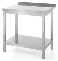HENDI Werktafel | ProfiLine | RVS | Bodemschap | Diepte 600 | Hoogte 850/915 | Breedte 800-1800 | Achteropstand | Zelfmontage