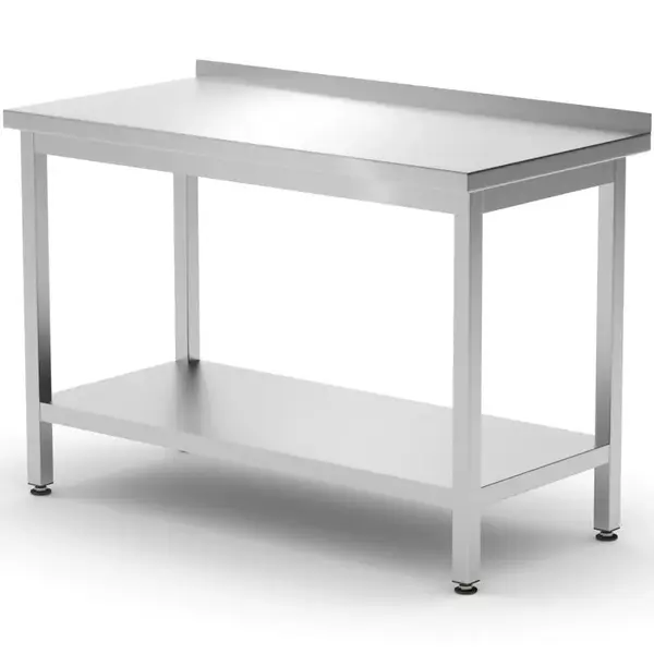 Werktafel | ProfiLine | RVS | Bodemschap | Diepte 600 | Hoogte 850/915 | Breedte 800-1800 | Achteropstand | Zelfmontage