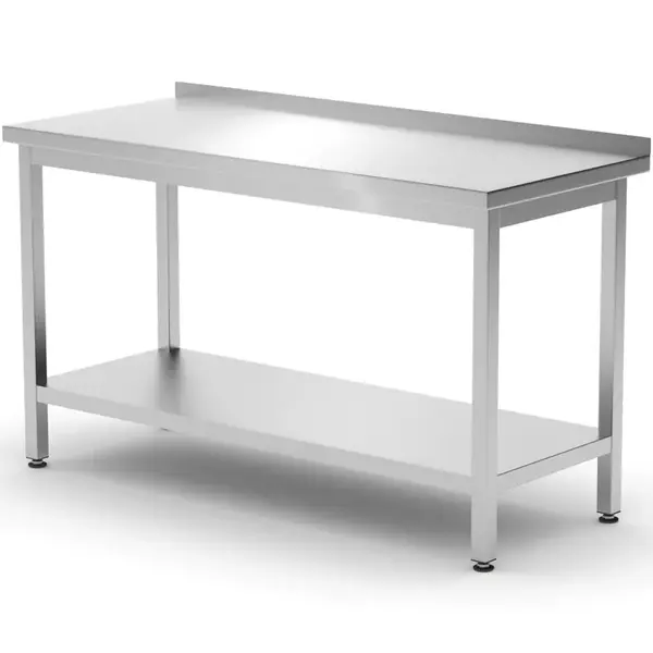 Werktafel | ProfiLine | RVS | Bodemschap | Diepte 600 | Hoogte 850/915 | Breedte 800-1800 | Achteropstand | Zelfmontage