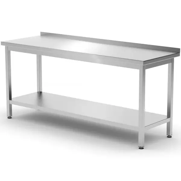 Werktafel | ProfiLine | RVS | Bodemschap | Diepte 600 | Hoogte 850/915 | Breedte 800-1800 | Achteropstand | Zelfmontage
