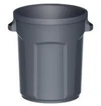 Probbax Afvalbak | Kunststof (Grijs) | 80L | Open | Ø485x580(h)mm 