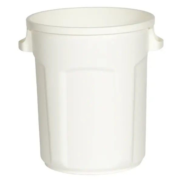 Afvalbak | Kunststof (Wit) | 80L | Open | Ø485x580(h)mm