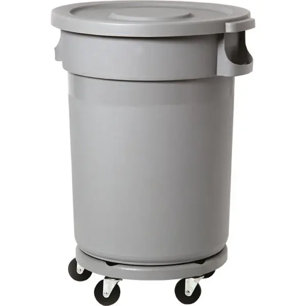 Klikdeksel (Dicht) | Voor Probbax 120L Ronde Afvalbak | Grijs | Ø570x37(h)mm