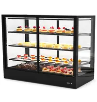 SAYL Koelvitrine | INTEGRA | Zwart | +2°C/+6°C | Geforceerd | 4 Niveaus | Zelfbediening | Touchscreen | Losse Koelunit (Inbouw) | 1200x600x950(h)mm 