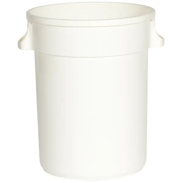 Afvalbak | Kunststof (Wit) | 120L | Open | Ø560x700(h)mm