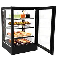 SAYL Koelvitrine | INTEGRA | Zwart | +2°C/+6°C | Geforceerd | 4 Niveaus | Zelfbediening | Touchscreen | Losse Koelunit (Inbouw) | 600x600x950(h)mm 