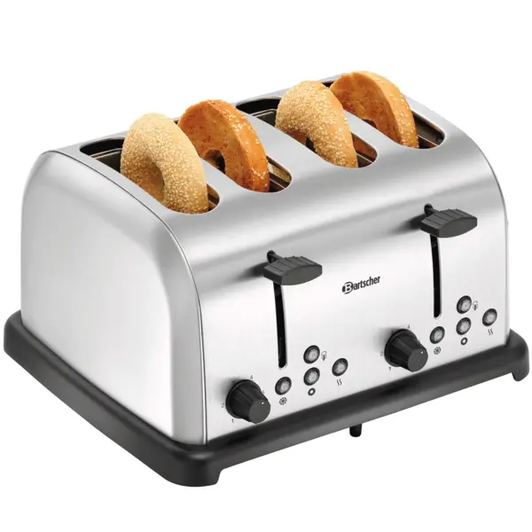 Sleuftoaster | TBRB20 | 4 Sleuven | 6 Bruiningsniveaus | Ontdooien, Opwarmen, Bagelfunctie | 1480W, 230V