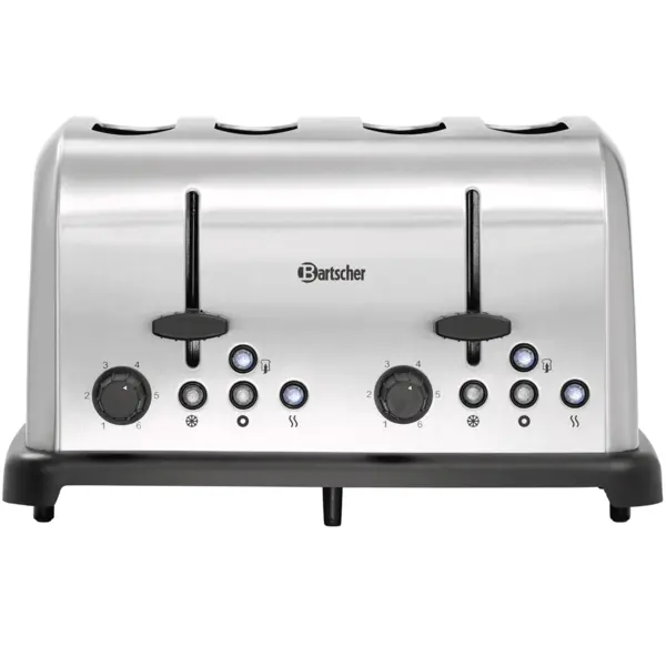 Sleuftoaster | TBRB20 | 4 Sleuven | 6 Bruiningsniveaus | Ontdooien, Opwarmen, Bagelfunctie | 1480W, 230V
