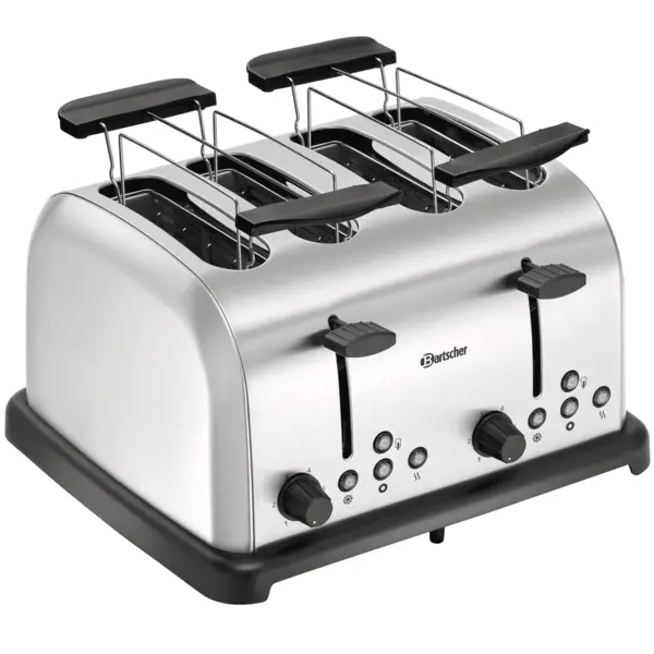Sleuftoaster | TBRB20 | 4 Sleuven | 6 Bruiningsniveaus | Ontdooien, Opwarmen, Bagelfunctie | 1480W, 230V