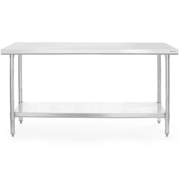 Werktafel | BudgetLine | RVS | Bodemschap | Diepte 600 | Hoogte 850 | Breedte 1000-1800