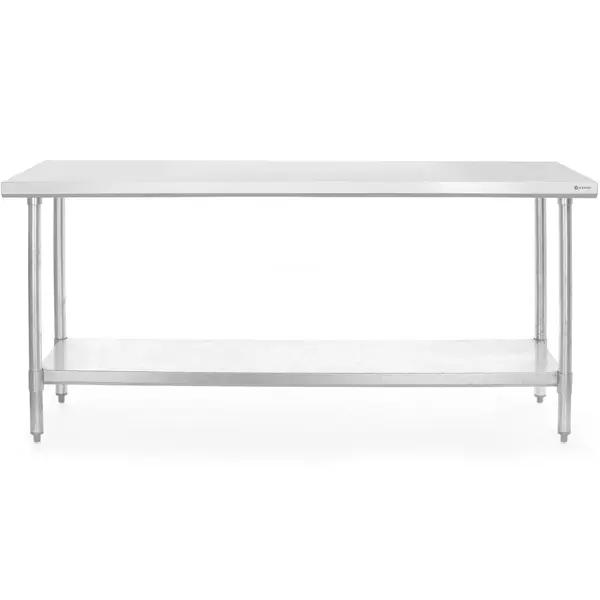 Werktafel | BudgetLine | RVS | Bodemschap | Diepte 600 | Hoogte 850 | Breedte 1000-1800
