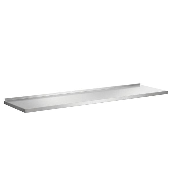 Wandplank | RVS | 1 Schap, Volledig Oppervlak, In Hoogte Verstelbaar, Steeksysteem | Draagvermogen 140kg | 1800x355x27(h)mm