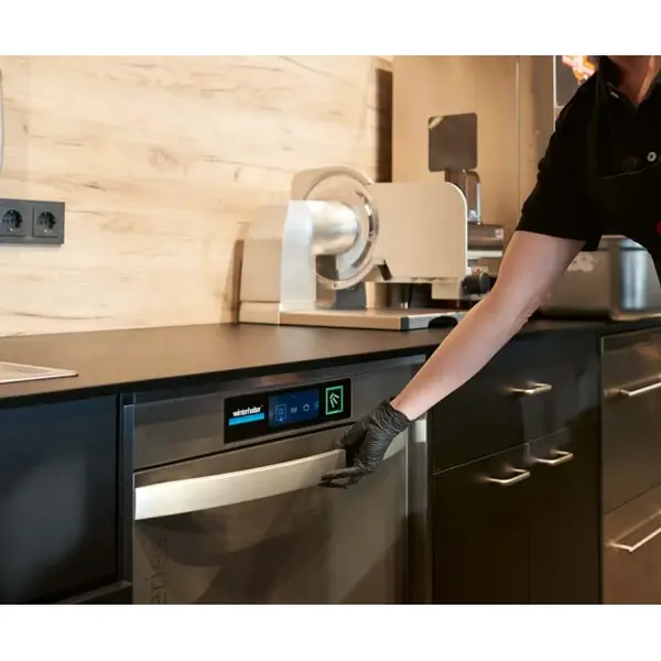 Glazenspoelmachine | UC-S | Mand 400x400 | Afvoerpomp | Zeeppomp | Naglanspomp | 230V/400V | Touchscreen | Dubbelwandig | 460x603x760(h)mm