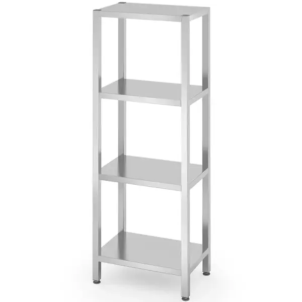 Stelling | KitchenLine | RVS | 4 Niveaus | Diepte 400 | Hoogte 1795/1825 | Breedte 600-1000
