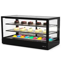 SAYL Koelvitrine | INTEGRA | Zwart | +2°C/+6°C | Geforceerd | 3 Niveaus | Touchscreen | Losse Koelunit (Inbouw) | 1200x600x650(h)mm 