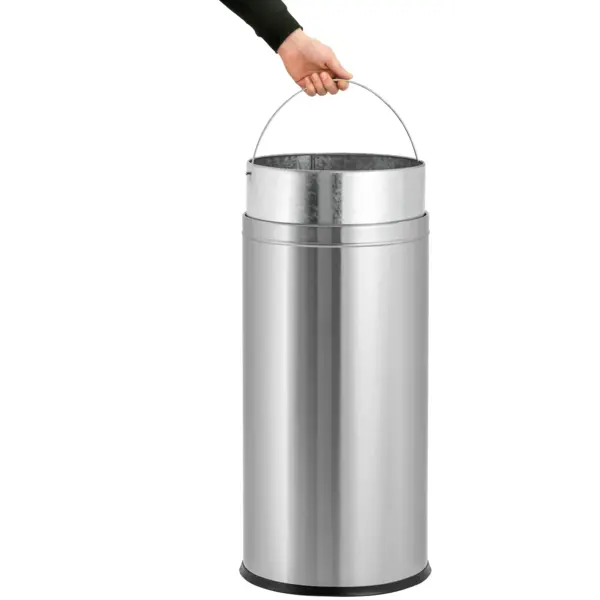 Afvalbak | SWING | RVS | 52L | Tuimeldeksel | Ø390x735(h)mm
