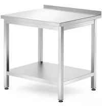 HENDI Werktafel | ProfiLine | RVS | Bodemschap | Diepte 700 | Hoogte 845/915 | Breedte 800-1800 | Achteropstand | Zelfmontage