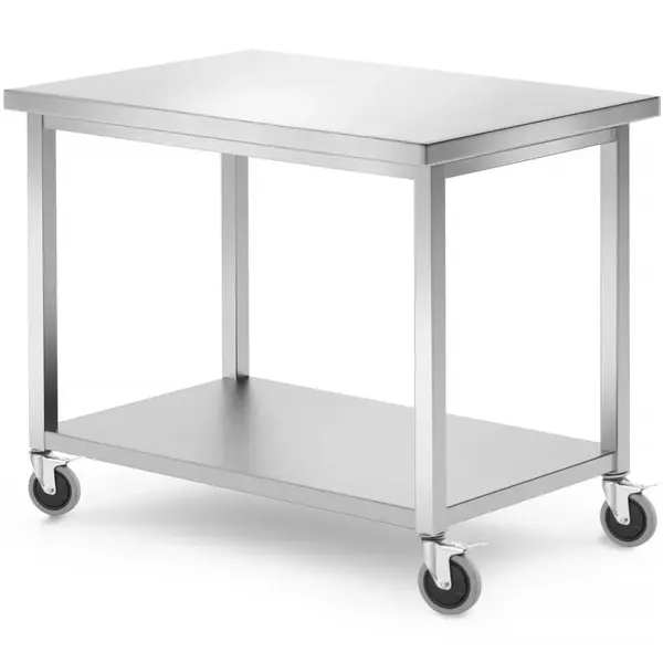 Werktafel | KitchenLine | RVS | Bodemschap | Zelfmontage | 1000x700x850(h)mm