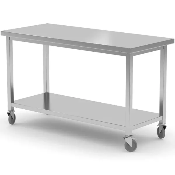 Werktafel | KitchenLine | RVS | Bodemschap | Zelfmontage | 1200x600x850(h)mm