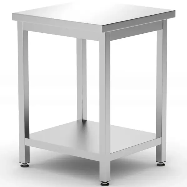Werktafel | KitchenLine | RVS | Bodemschap | Diepte 600 | Hoogte 845/875 | Breedte 600-1200 | Zelfmontage