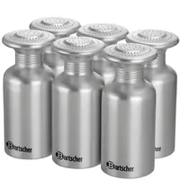 Bartscher Zoutstrooiers | Aluminium | 0.65L | 6 Stuks | Ø85x190(h)mm 