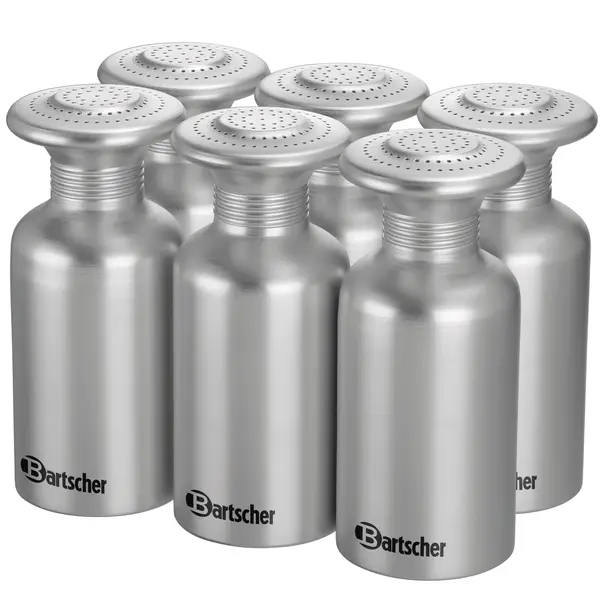 Zoutstrooiers | Aluminium | 0.65L | 6 Stuks | Ø85x190(h)mm