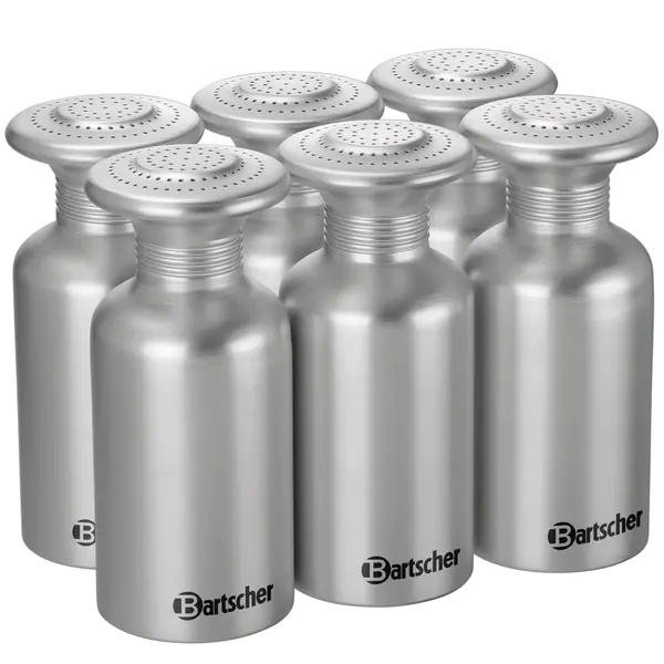 Zoutstrooiers | Aluminium | 0.65L | 6 Stuks | Ø85x190(h)mm
