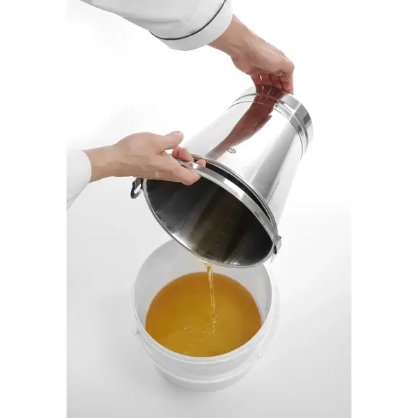 Emmer | Kunststof | Wit | 5.8L | Incl. Deksel | Ø260x195(h)mm