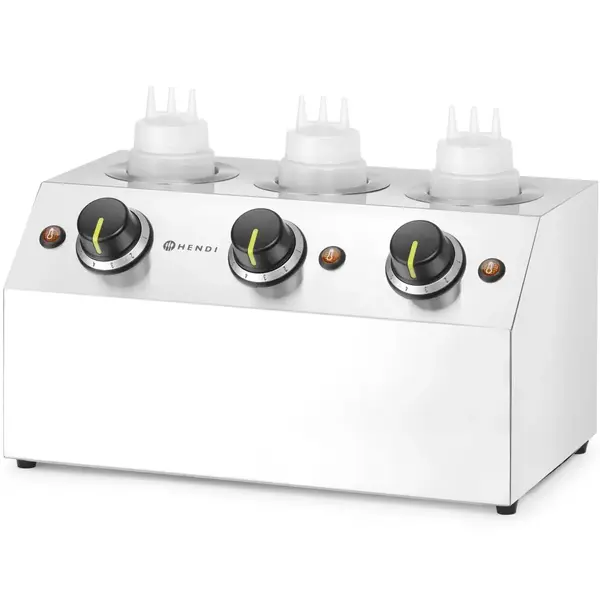 Doseerflesverwarmer | 3x 0.65L | 30°C/65°C | 0.6kW (230V) | 395x239x211(h)mm