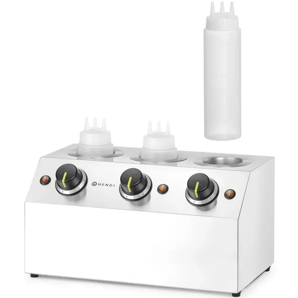 Doseerflesverwarmer | 3x 0.65L | 30°C/65°C | 0.6kW (230V) | 395x239x211(h)mm