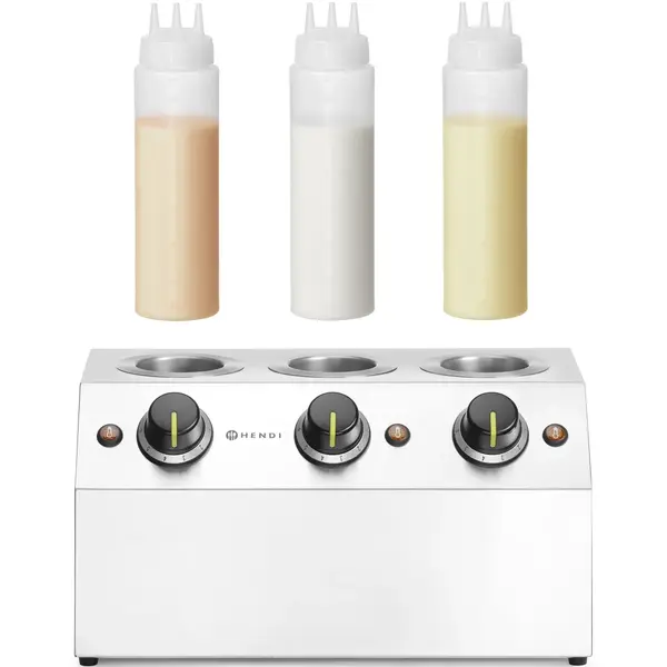 Doseerflesverwarmer | 3x 0.65L | 30°C/65°C | 0.6kW (230V) | 395x239x211(h)mm