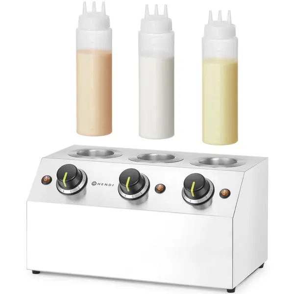 Doseerflesverwarmer | 3x 0.65L | 30°C/65°C | 0.6kW (230V) | 395x239x211(h)mm