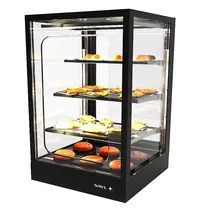 SAYL Warmhoudvitrine | INTEGRA | Zwart | 60°C/70°C | Geventileerd | 4 Niveaus | Zelfbediening | 1.06kW (230V) | Touchscreen | 600x600x950(h)mm 