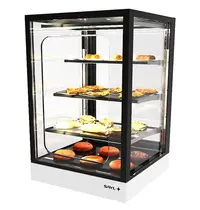 SAYL Warmhoudvitrine | INTEGRA | Zwart/Wit | 60°C/70°C | Geventileerd | 4 Niveaus | Zelfbediening | 1.06kW (230V) | Touchscreen | 600x600x950(h)mm 