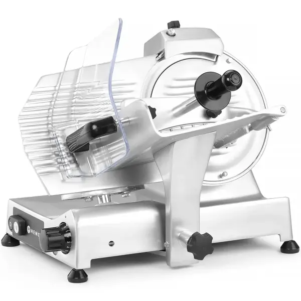 Vleessnijmachine | Mes Ø250mm | Capaciteit 220x190mm | Snijdikte 0-16mm (Traploos) | 0.22kW (230V) | 620x425x370(h)mm