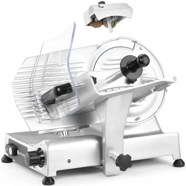 Vleessnijmachine | Mes Ø250mm | Capaciteit 220x190mm | Snijdikte 0-16mm (Traploos) | 0.22kW (230V) | 620x425x370(h)mm