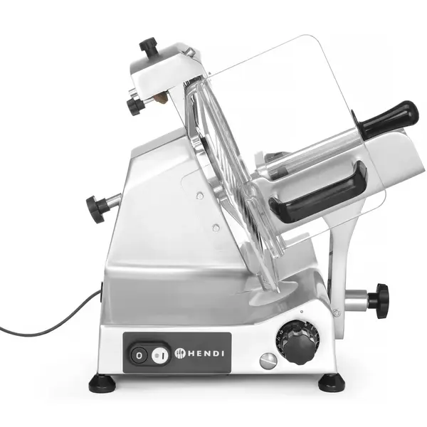 Vleessnijmachine | Mes Ø250mm | Capaciteit 220x190mm | Snijdikte 0-16mm (Traploos) | 0.22kW (230V) | 620x425x370(h)mm