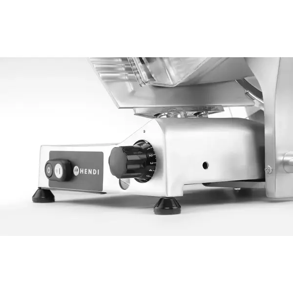Vleessnijmachine | Mes Ø250mm | Capaciteit 220x190mm | Snijdikte 0-16mm (Traploos) | 0.22kW (230V) | 620x425x370(h)mm