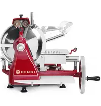 HENDI Vleessnijmachine | RETRO | Mes Ø300mm | Capaciteit 230x180mm | Snijdikte 0-2.5mm | 720x600x740(h)mm 