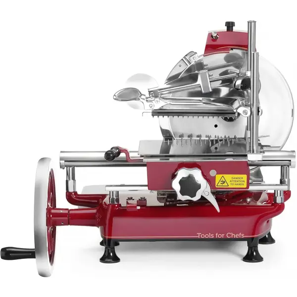 Vleessnijmachine | RETRO | Mes Ø300mm | Capaciteit 230x180mm | Snijdikte 0-2.5mm | 720x600x740(h)mm