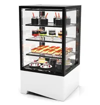 SAYL Koelvitrine | INTEGRA | Wit/Zwart | +2°C/+6°C | Geforceerd | 4 Niveaus | Touchscreen | 600x600x1150(h)mm