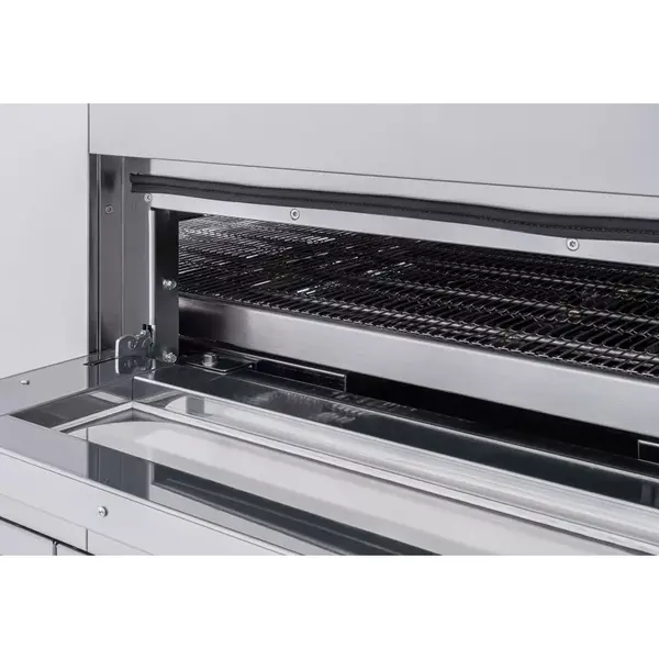 Tunneloven | Elektrisch | Ca. 43/uur (Ø26cm) | Band 40cm | ≤350°C | 7.8kW (400V) | Stapelbaar | Touchscreen | 1425x985x450(h)mm