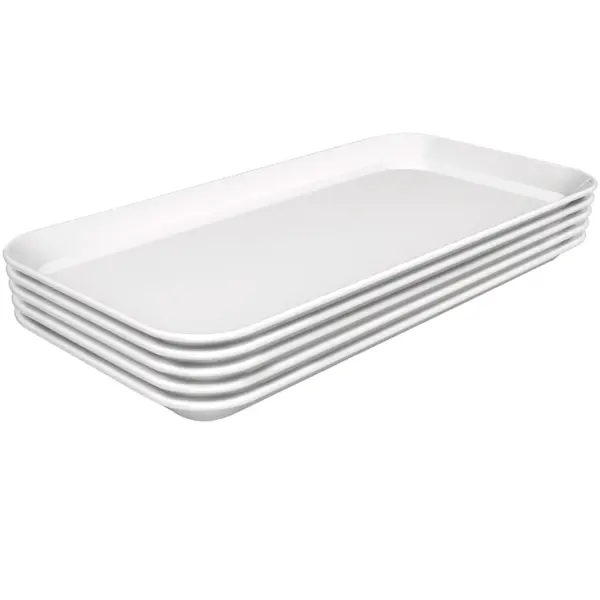 Schalen | Melamine | Wit | 5 Stuks | 150x300x17(h)mm
