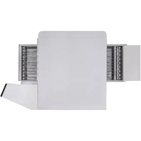 Tunneloven | Elektrisch | Ca. 137/uur (Ø26cm) | Band 65cm | ≤350°C | 18.4kW (400V) | Stapelbaar | Touchscreen | 2070x1320x560(h)mm