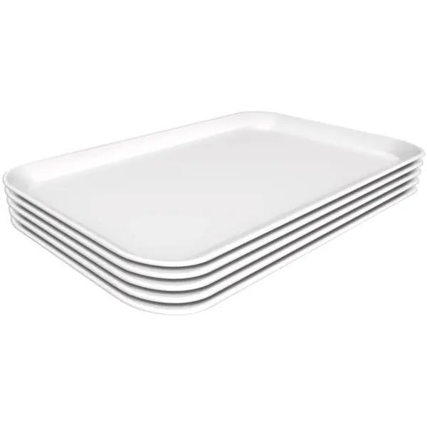 Schalen | Melamine | Wit | 5 Stuks | 240x350x17(h)mm