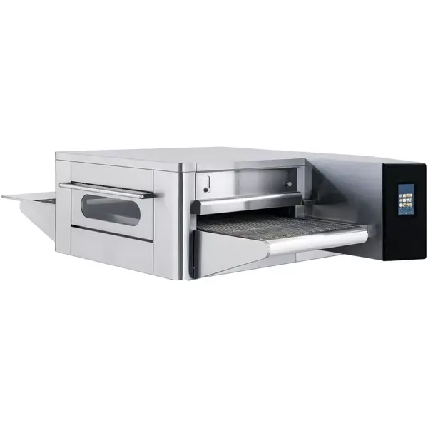 Tunneloven | Elektrisch | Ca. 137/uur (Ø26cm) | Band 65cm | ≤350°C | 18.4kW (400V) | Stapelbaar | Touchscreen | 2070x1320x560(h)mm