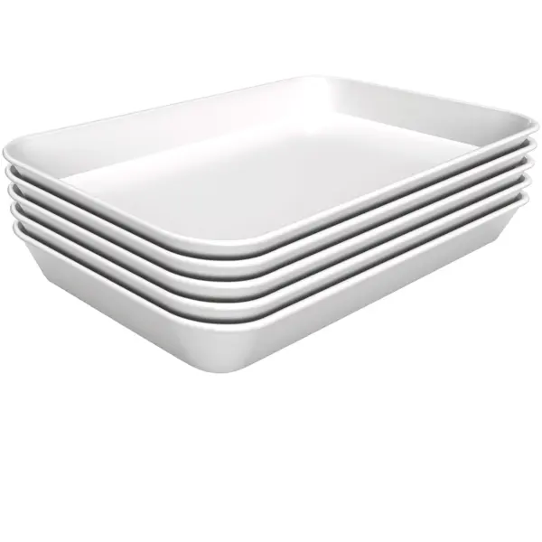 Schalen | Melamine | Wit | 5 Stuks | 250x350x40(h)mm